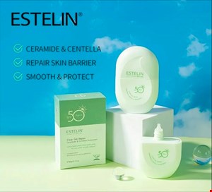 ضد آفتاب ترمیم کننده استلین سبز SPF50 حاوی سرامید و سنتلا