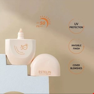 ضد آفتاب رنگی استلین SPF50+ مدل Collagen & Peptide  ضد آفتاب رنگی ESTELIN Collagen & Peptide Sunscreen 