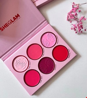 پالت رژگونه ۶رنگ مستر کوالیتی sheglam 🌸